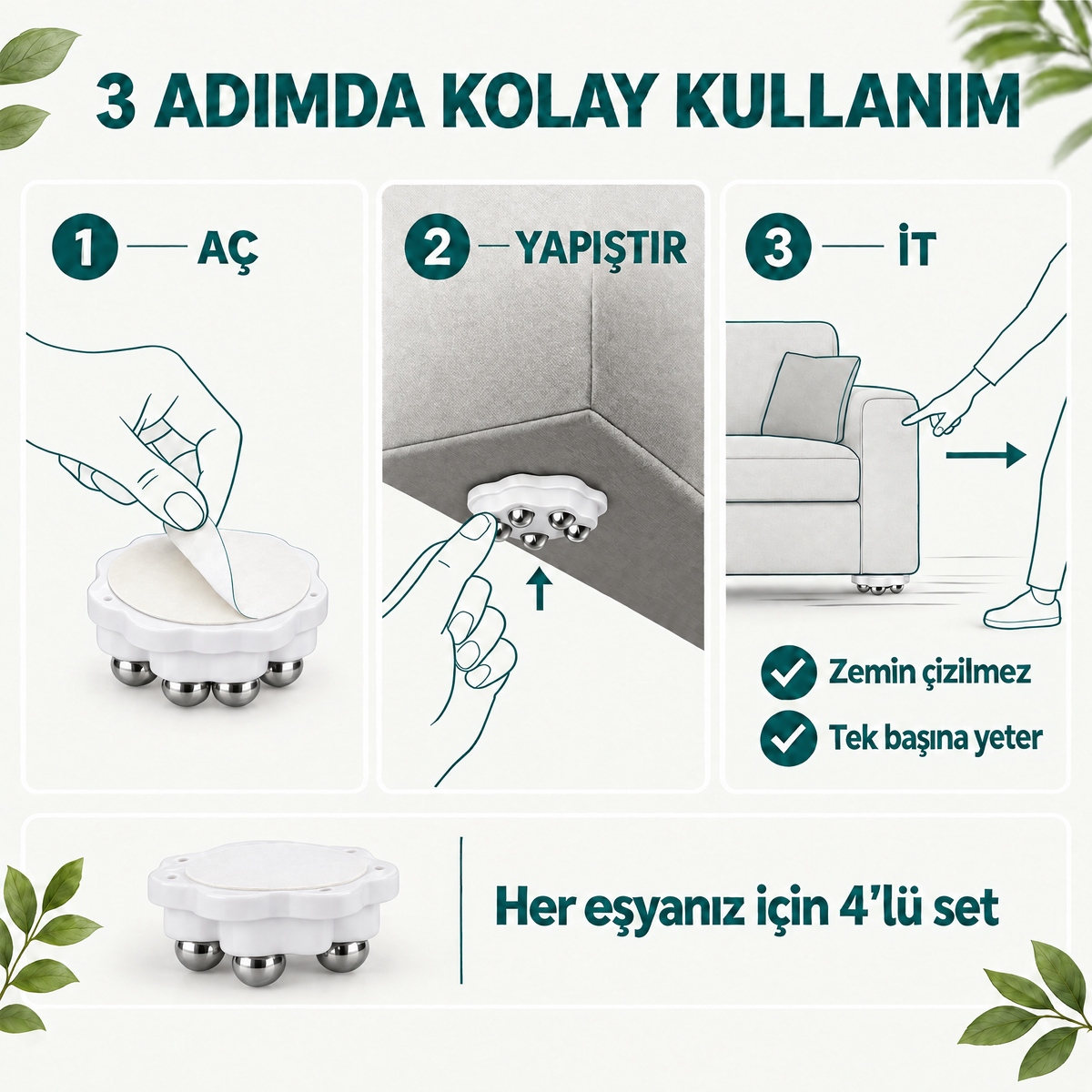 Wookie Roller Pro - 3 adımda kolay kullanım